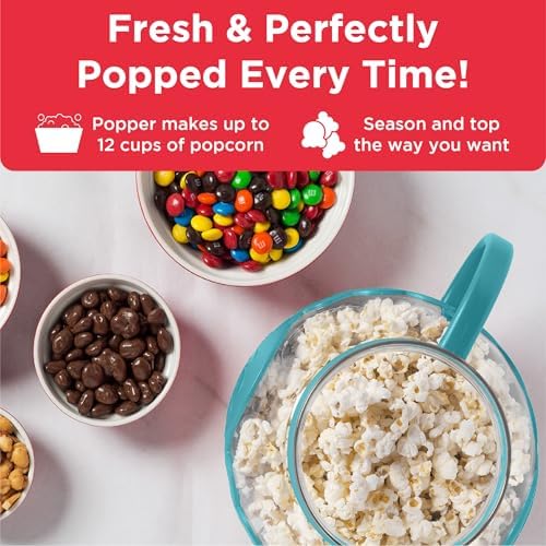 Ecolution Patented Micro-Pop Microwave Popcorn Popper with Temperature Safe Glass, 3-in-1 Lid Measures Kernels and Melts Butter, Made Without BPA, Dishwasher Safe, 3-Quart, Teal - Image 4