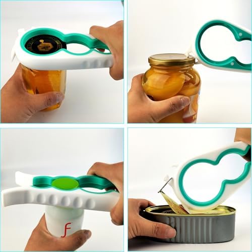 Otstar Jar Opener Bottle Opener and Can opener for Weak Hands,Seniors with Arthritis, Elderly, Jar Lid Opener Gadgets with Rubber Jar Opener Gripper Pad and Corkscrew Opener - Image 3