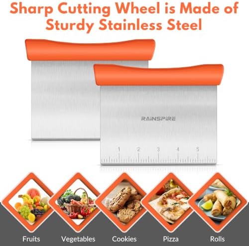 Multi-Purpose Stainless Steel Bench Scraper Dough Blender & Pastry Cutter - Image 6