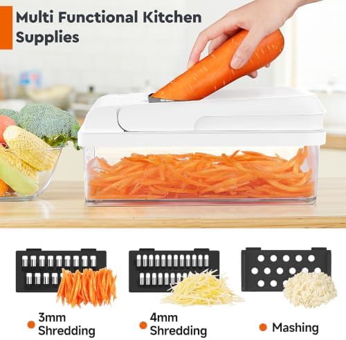 MealHelper 15-in-1 Vegetable Chopper, Food Veggie Chopper With Container - Image 6