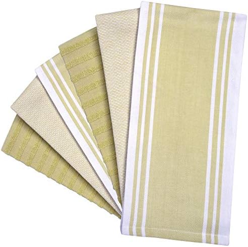 Premium Kitchen Towels 6 Pack 100% Cotton 20"x28" Dish Towels - Sage Wide - Image 3