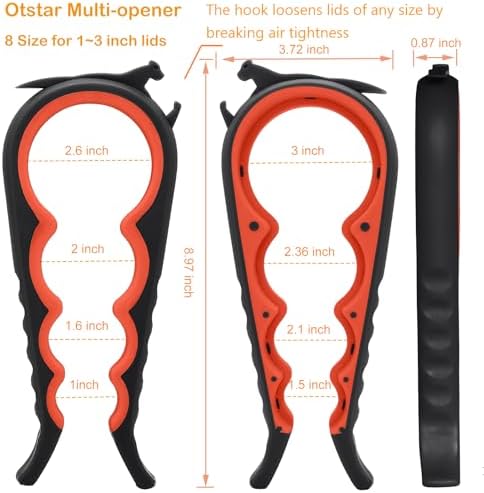 Jar Opener & Bottle Opener for Seniors with Arthritis, Weak Hands, 4-Pieces - Image 3