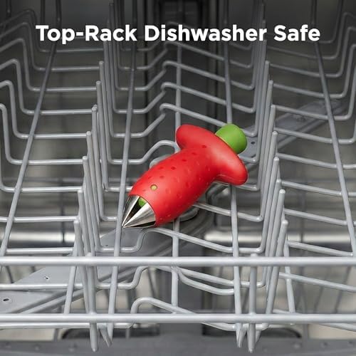 Chef'n Original Stem Gem Strawberry Huller, Red/Green - 102-138-005 - Image 3