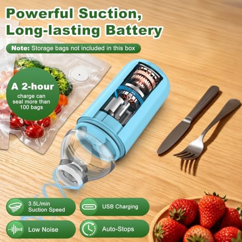 COO Vacuum Sealer for Food, Portable Handheld Sealer (Pump Only) - Image 5