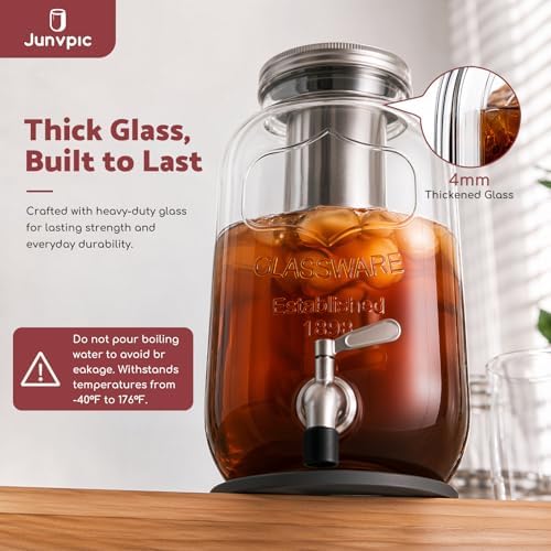JunVpic Cold Brew Coffee Maker, 128 oz/1 Gallon Glass Pitcher - Image 5