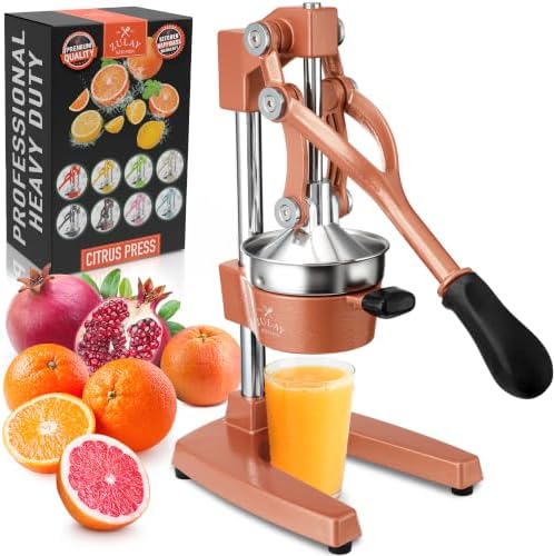Zulay Kitchen Cast Iron Juicer, Orange Manual Juicer, Citrus Press, Rusted by ZulayKitchen