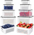 Freshmage Fruit Storage Containers for Fridge with Removable Colander 8 pcs by Freshmage