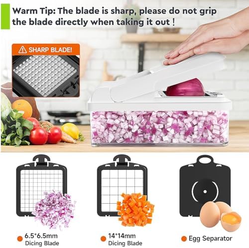 MealHelper 15-in-1 Vegetable Chopper, Food Veggie Chopper With Container - Image 4