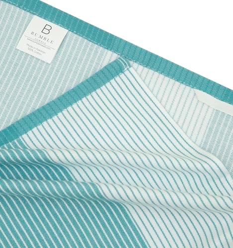 Premium Kitchen Towels 6 Pack 100% Cotton, 20"x28" - Aqua - Image 4