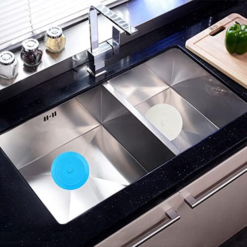 V-TOP Bath Tub Drain Stopper 2 Pack, 6 inch Silicone Drain Cover Tub Plug - Image 2