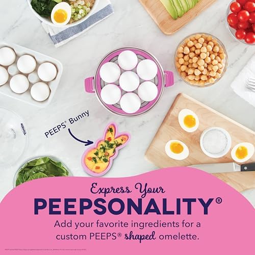PEEPS & Dash Rapid Egg Cooker, Bunny Omelette Mold, Pink - Image 3