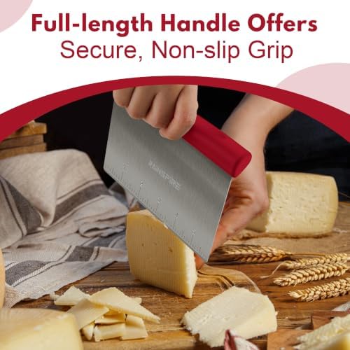 Multi-Purpose Stainless Steel Bench Scraper Dough Blender & Pastry Cutter - Image 4