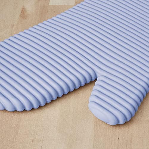 KITCHENAID Ribbed Soft Silicone Oven Mitt 2-Pack Set, 7.5"x13", Lavender Cream - Image 4