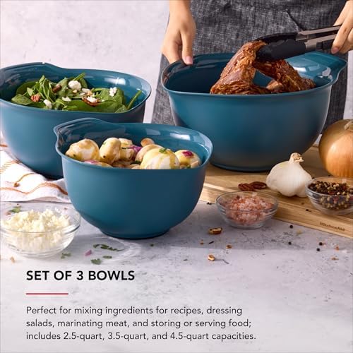 KitchenAid Universal Nesting Plastic Mixing Bowls, Set of 3 (Pack of 2) - Image 3