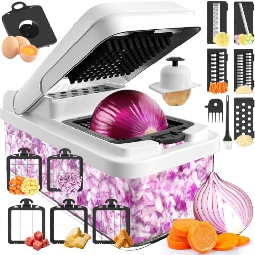 MealHelper 15-in-1 Vegetable Chopper, Food Veggie Chopper With Container by Unknown