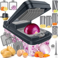 MealHelper 12-in-1 Vegetable Chopper, Food Veggie Chopper With Container by Unknown