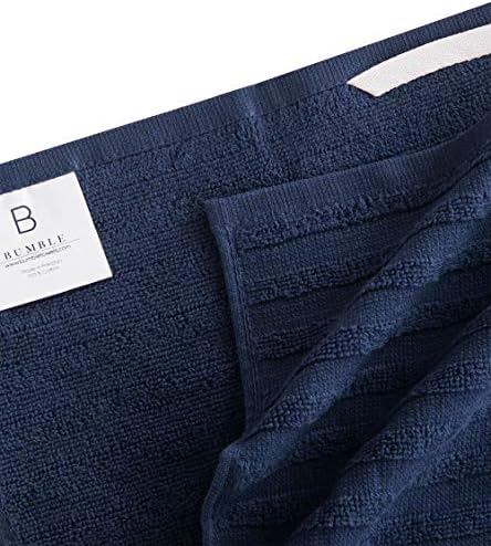 Premium Kitchen Towels (20”x 28”, 12 Pack) | Large Cotton Dish Towels | Flat & Terry Highly Absorbent Kitchen Linen Set with Hanging Loop | Navy Blue - Image 4