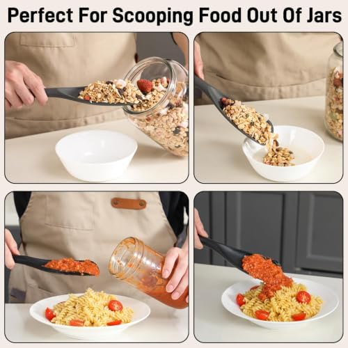 3 PACK Silicone Cooking Spatula & Spoon for Nonstick Cookware, BPA-Free - Image 6