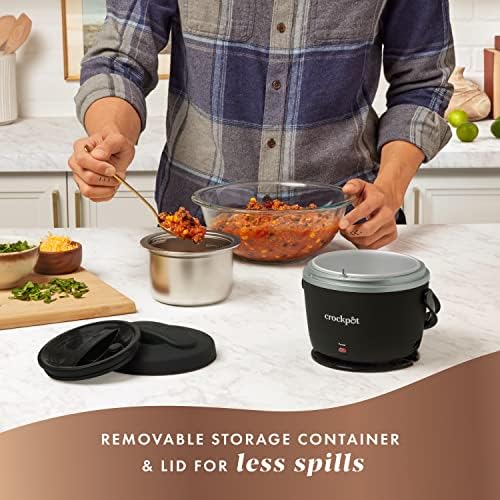 Crock-Pot Electric Lunch Box 20-Ounce Portable Food Warmer Black Licorice Perfect for Travel On-the-Go & Office Use (Pack of 4) - Image 4