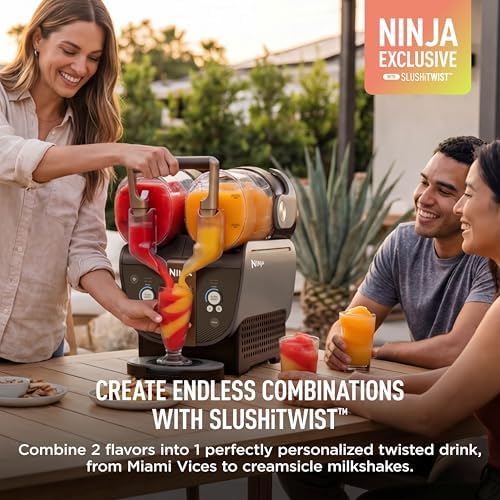 Ninja SLUSHi Twist Smart Frozen Drink Maker with Dual SlushAssist, FS701BR - Image 3