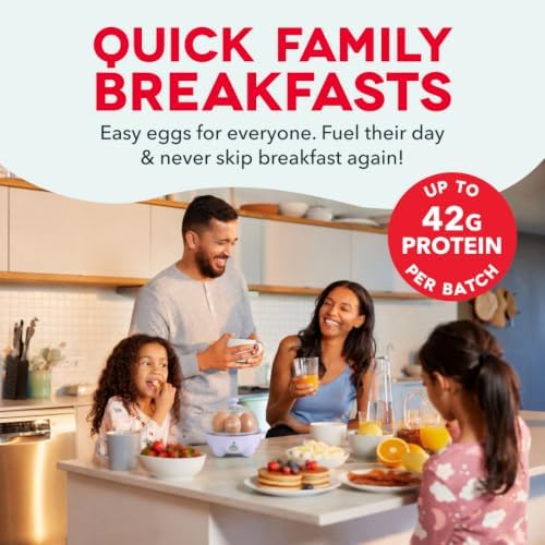 Dash Rapid Egg Cooker, 7 Eggs, Hard Boiled, Poached & Omelettes, Aqua - Image 3
