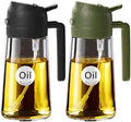 YARRAMATE 16 oz 2-in-1 Glass Olive Oil Sprayer for Cooking, BlackOliveGreen by YARRAMATE