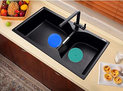 V-TOP Tub Stopper 2 Pack, 6 inches Large Silicone Drain Plug Hair Stopper Flat Suction Cover, Bathtub Accessories for Kitchen Bathroom and Laundry - Image 5