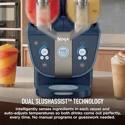 Ninja SLUSHi Twist Smart Frozen Drink Maker with Dual SlushAssist, FS701BL - Image 5