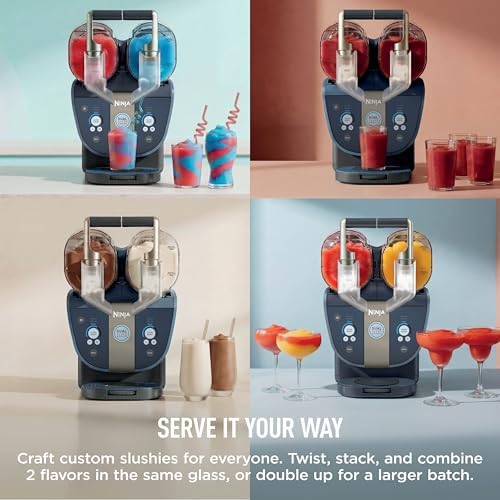 Ninja SLUSHi Twist Smart Frozen Drink Maker with Dual SlushAssist, FS701BL - Image 6