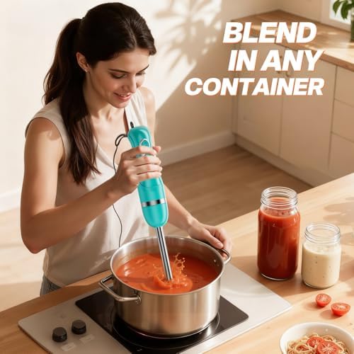 Turelar Immersion Blender Corded 400W, 2 Speed, Emulsifier, Blend, BPA-Free - Image 5