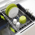 JASIWAY Expandable Dish Drying Rack Over the Sink with Utensil Holder by JASIWAY
