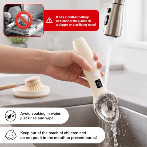 Heated Ice Cream Scoop Rechargeable, 3 Heat Settings, Electric Scooper - Image 6