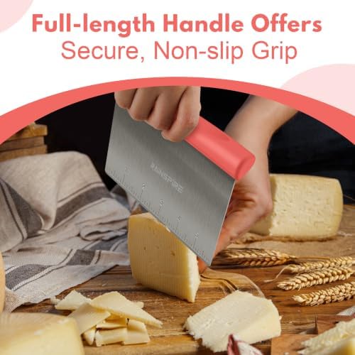 Multi-Purpose Stainless Steel Bench Scraper Dough Blender & Pastry Cutter - Image 4