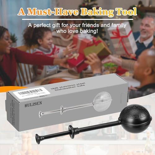 HULISEN Flour Duster, 304 Stainless Steel Flour Sifter for Baking, Black - Image 7