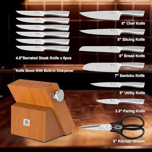 Imarku 14‑Piece Kitchen Knife Set｜Pro Cutting Power, Easy for Home Use - Image 2