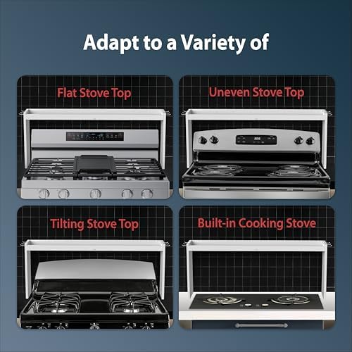 IIIOIIIA Bamboo Over the Stove Spice Shelf for Kitchen, 31.5" Spice Rack Organizer Shelf with 6 hooks, 11.4" Height Extra Storage Countertop, Easy to Assemble, White - Image 5