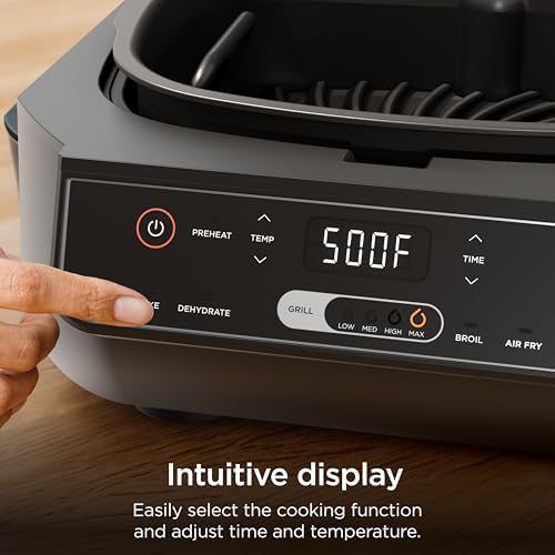 Ninja® Foodi® 6-in-1 Indoor Grill & Air Fryer, 500°F, Black/Silver, EG201 - Image 6
