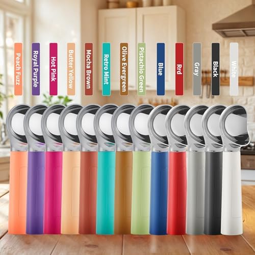 Heated Ice Cream Scoop Rechargeable, Electric Warming Ice Cream Scooper with LED Display, Heats to 158°F for Hard Ice Cream, Easy for Seniors & Kids, IP67 Waterproof (Retro Mint, 2oz) - Image 6