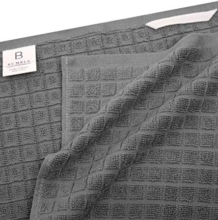 Premium Kitchen Towels 6 Pack 100% Cotton, 20"x28" Dish Towels - Grey Check - Image 4