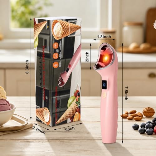 Heated Ice Cream Scoop Rechargeable, 3 Heat Settings, Electric Scooper - Image 2