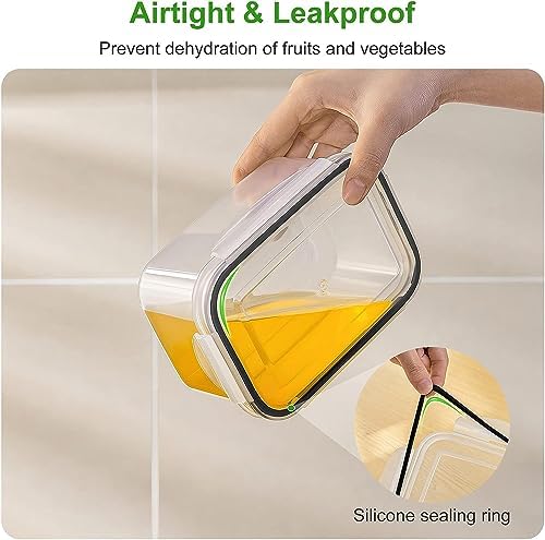 Freshmage Fruit Storage Containers for Fridge with Removable Colander 8 pcs - Image 4