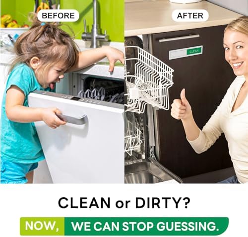 KitchenTour Clean Dirty Magnet for Dishwasher, Premium Stainless Steel - Image 3