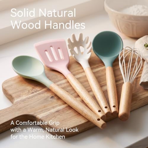 Silicone Kitchen Utensils Set, Heat-Resistant Cooking Utensils, BPA-Free - Image 5