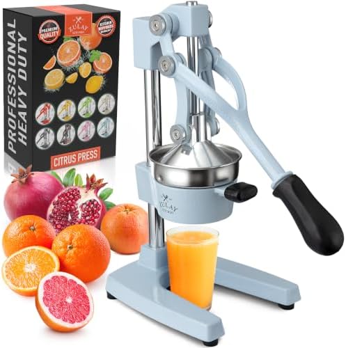 Zulay Kitchen Cast Iron Juicer, Orange Manual Juicer, Citrus Press, Lilac by ZulayKitchen