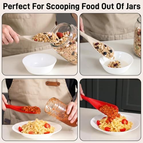 3 PACK Silicone Cooking Spatula & Spoon for Nonstick Cookware, BPA-Free - Image 6