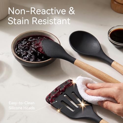 Silicone Kitchen Utensils Set, Heat-Resistant Cooking Utensils, BPA-Free - Image 2