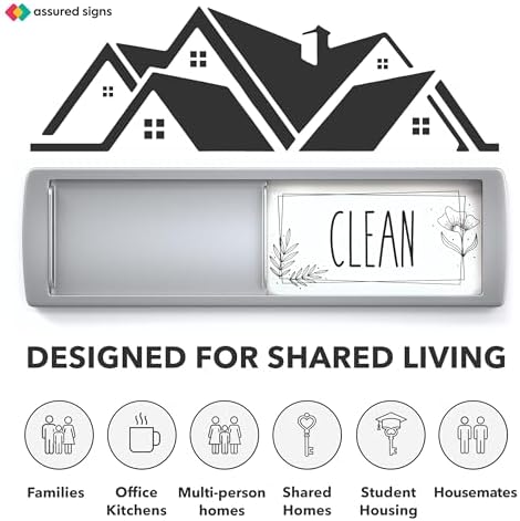 ASSURED SIGNS Dishwasher Magnet Clean Dirty Sign 7 x 2 Inch, Premium Build - Image 6