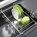 JASIWAY Dish Drying Rack in Sink, Dish Drainer with Cup and Utensil Holder by JASIWAY