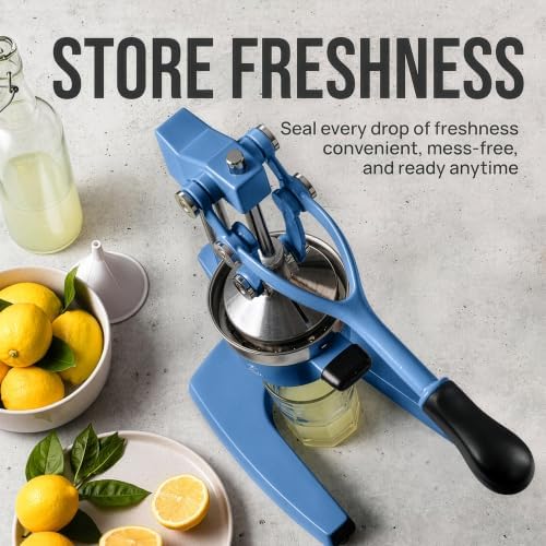 Zulay Kitchen Cast Iron Juicer, Orange Manual Juicer, Citrus Press, Haze - Image 6
