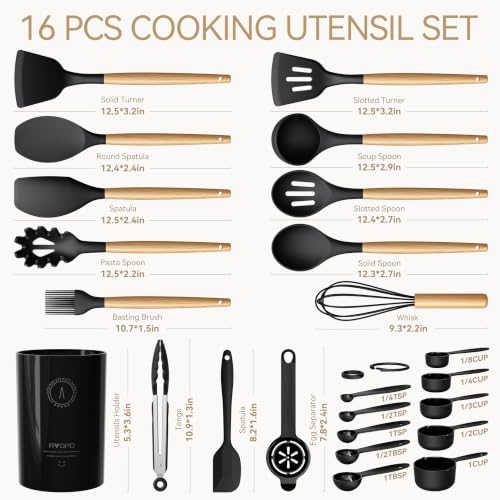 Silicone Kitchen Utensils Set, Heat-Resistant Cooking Utensils, BPA-Free - Image 6